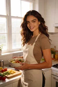 Same person meal-prep fitness branding photo