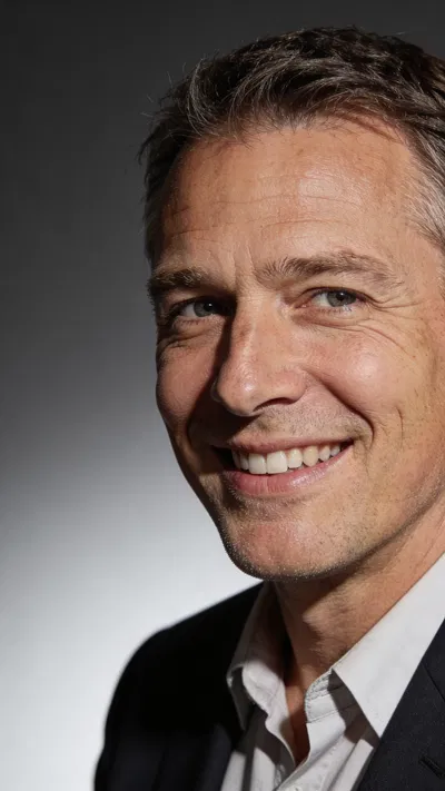 White man studio head-and-shoulders portrait for personal branding photos