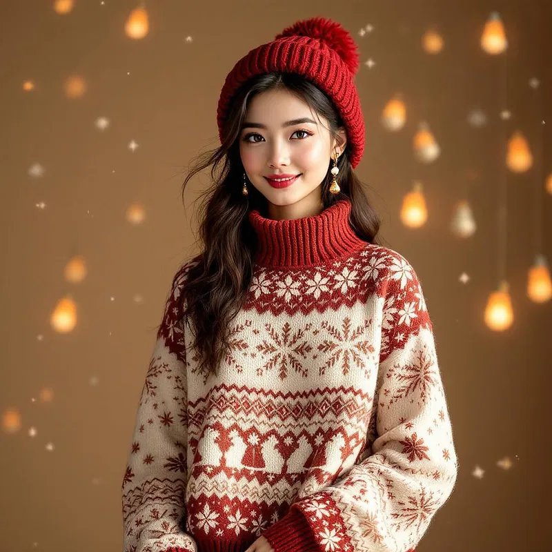 AI-designed Christmas knitwear fashion