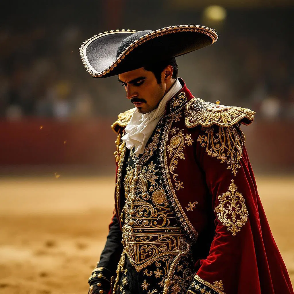 AI-generated image of a traditional Spanish matador costume