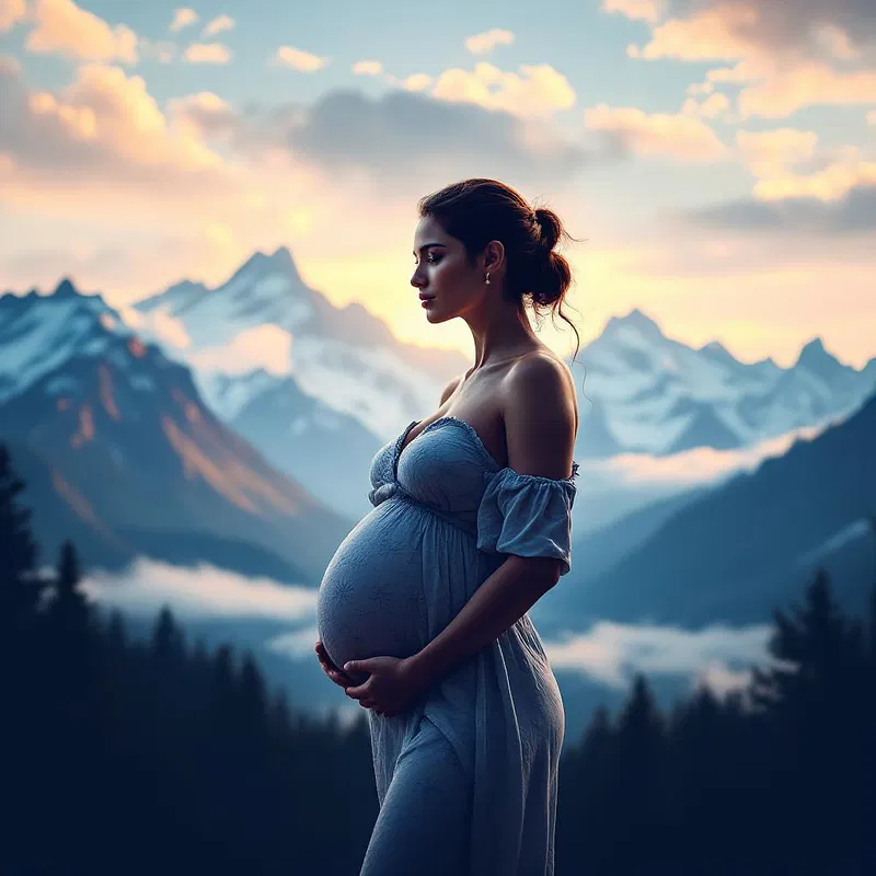 Majestic mountains and motherhood