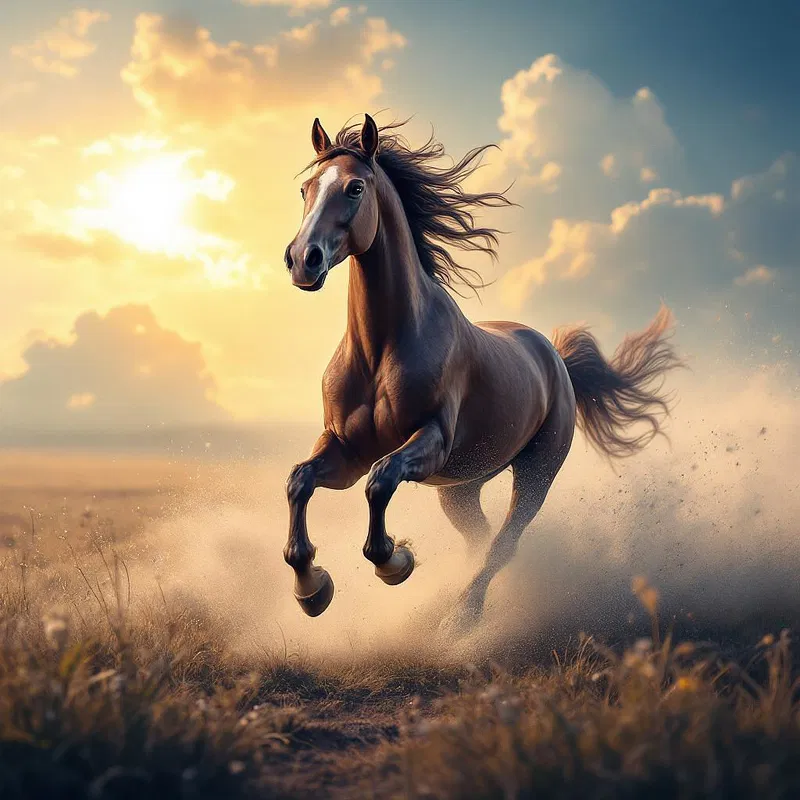 AI image of a majestic horse