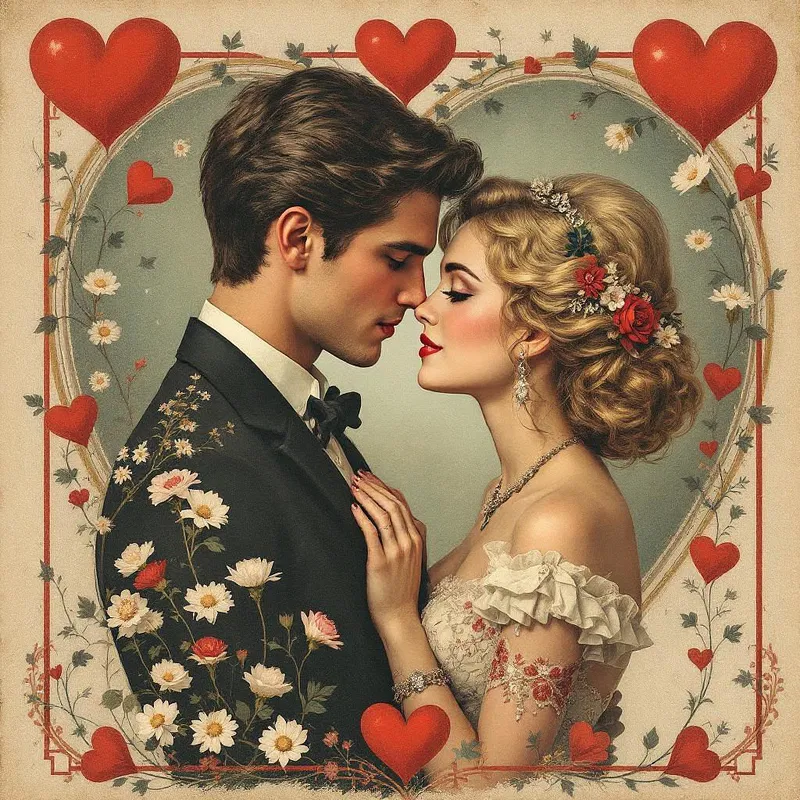 Vintage Valentine's Day poster