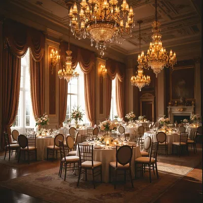 Old-money style ballroom