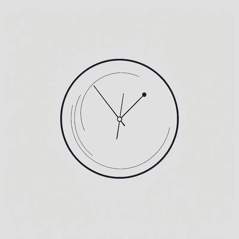 Simple minimalist clock design