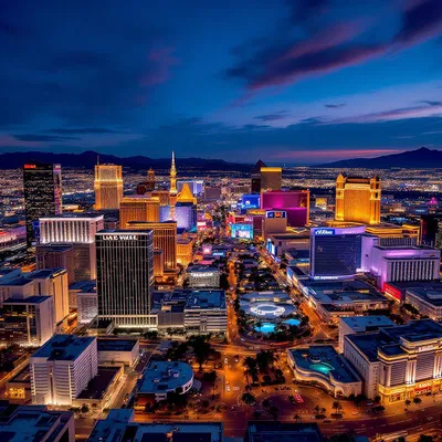 Aerial view of Las Vegas