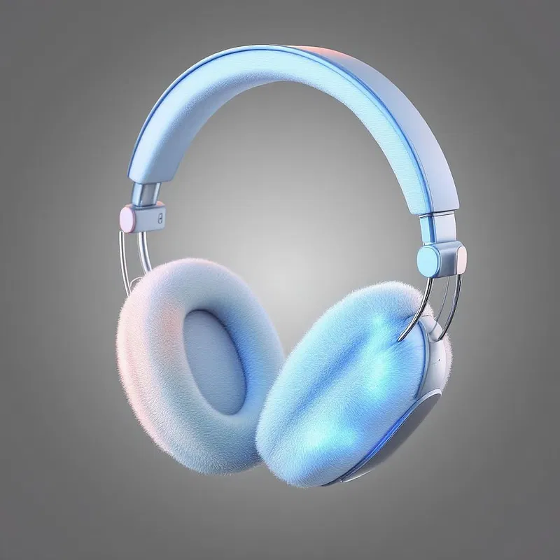 AI-generated headphone mockup with realistic details