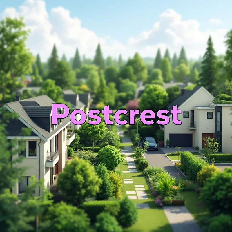 Postcrest AI-Generated Residential Area