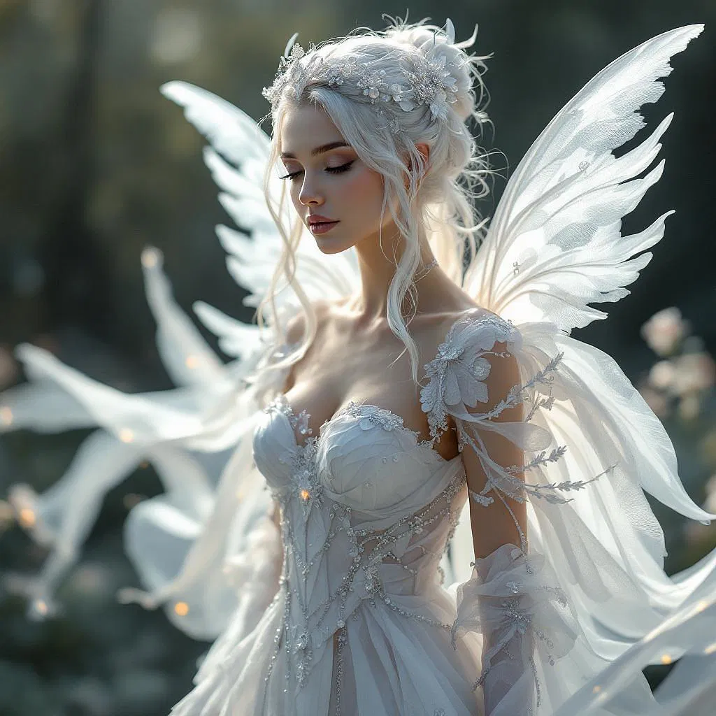 Ethereal fairy costume designed by AI