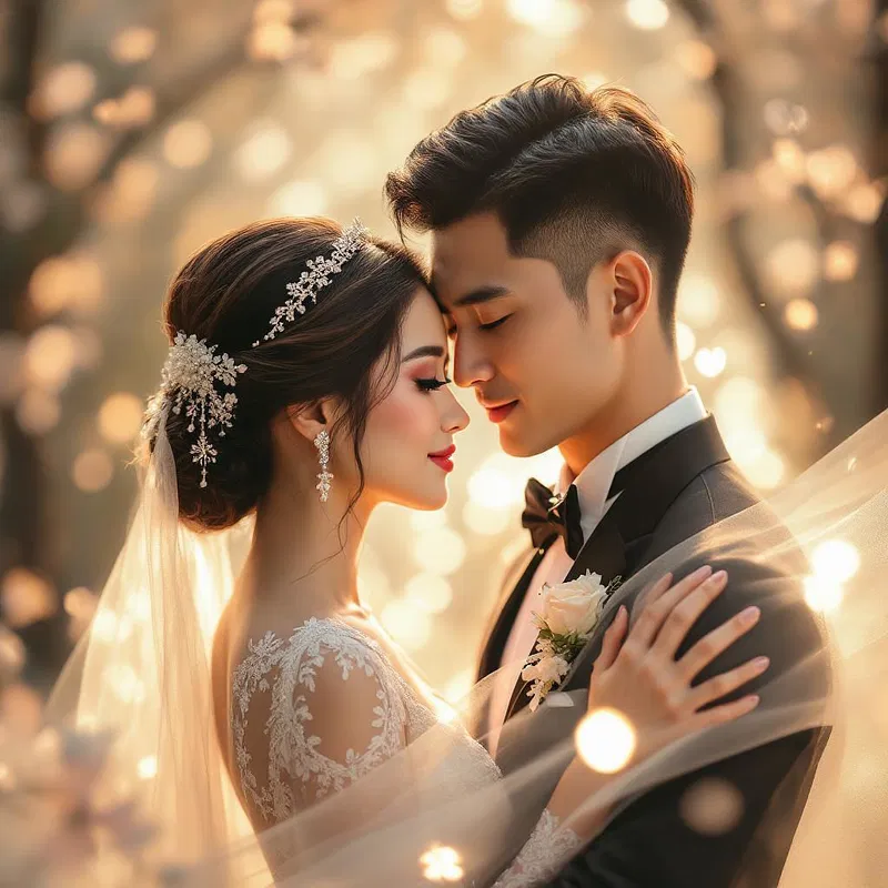 Exquisite AI pre-wedding imagery with Postcrest