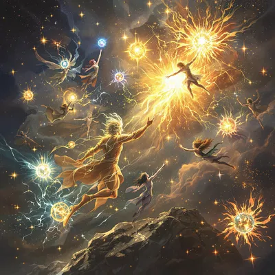 Celestial Mythological Battle