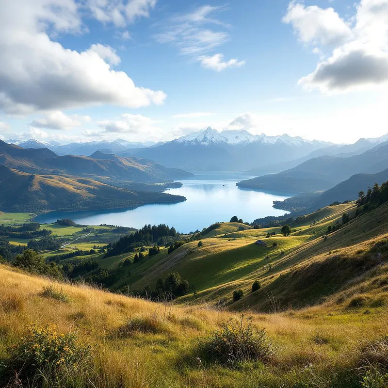 AI image of a serene New Zealand landscape