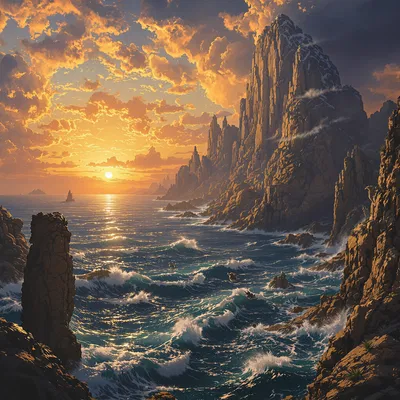 Ancient Odyssey-Inspired Mythological Landscape