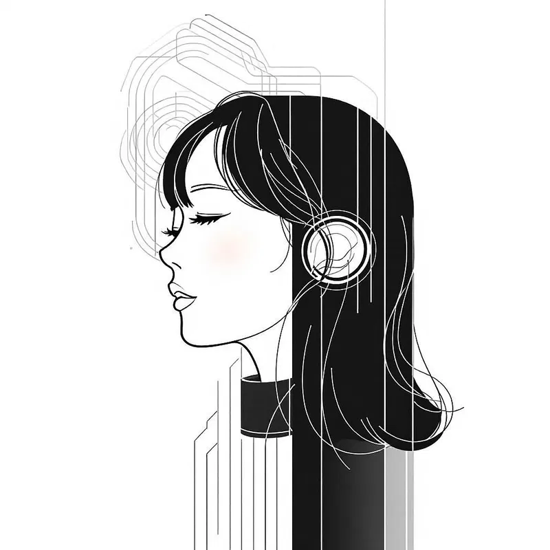 Minimalist Korean profile with clean lines