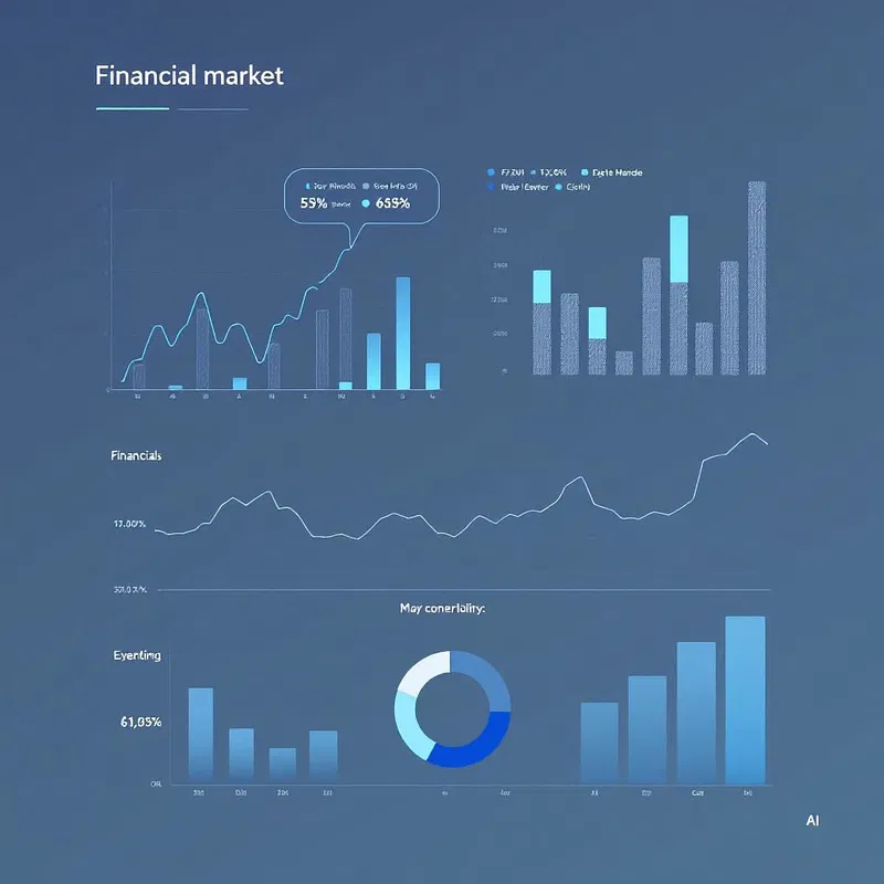 AI-generated infographic on financial market trends