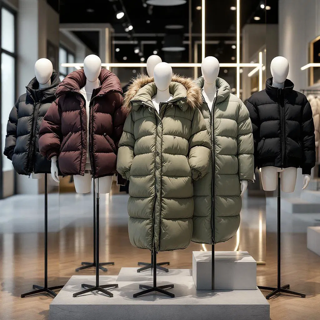 AI-generated puffer jacket fashion collection