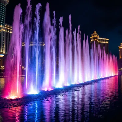 Extravagant Vegas fountain show