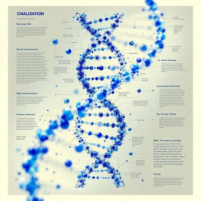 AI-generated diagram of a DNA double helix