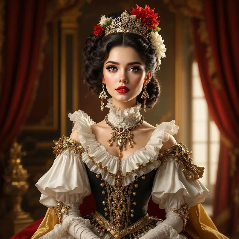 AI avatar inspired by Victorian royalty