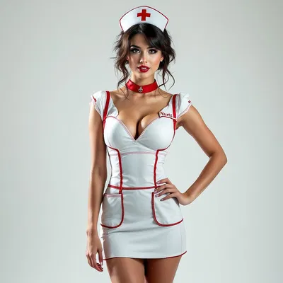 Nurse outfit with playful twist