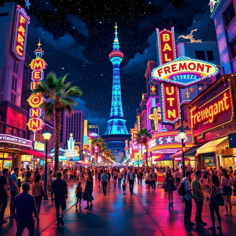 Nightlife on Fremont Street, Las Vegas