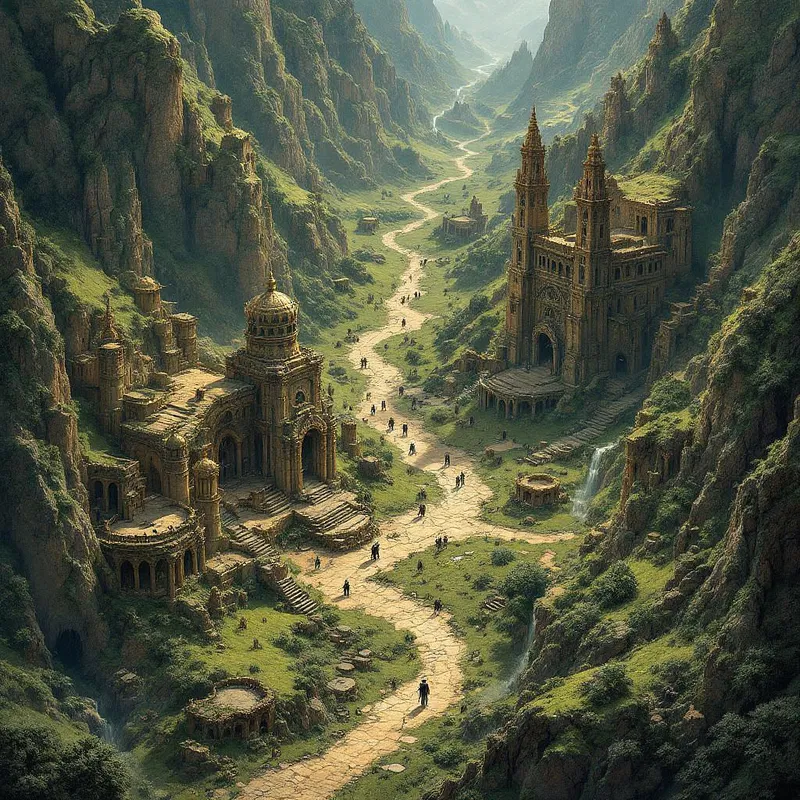 Valley of dragons and ancient ruins